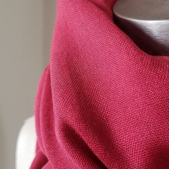 BENDI Lightweight Woven Pashmina Scarf Wrap Made in Turkey NWOT Brick Red - Picture 3 of 7